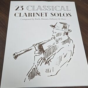 23 Classical Clarinet Solos- Paperback Book